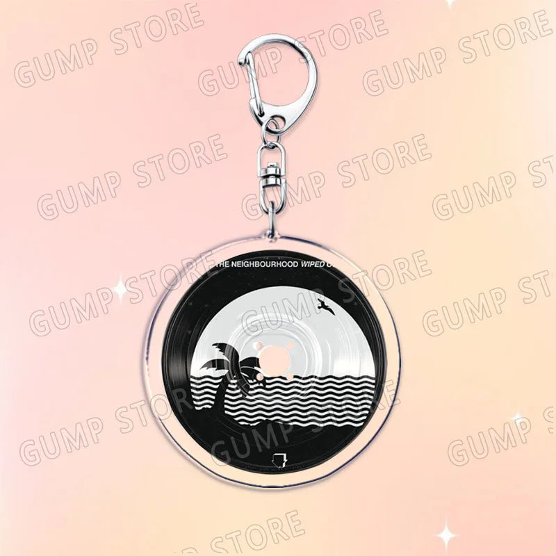 Popular Music CD Keychain for Accessories Singer Classic Album Cover Keyring Jewelry Fans Friends Gifts
