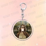 Popular Music CD Keychain for Accessories Singer Classic Album Cover Keyring Jewelry Fans Friends Gifts