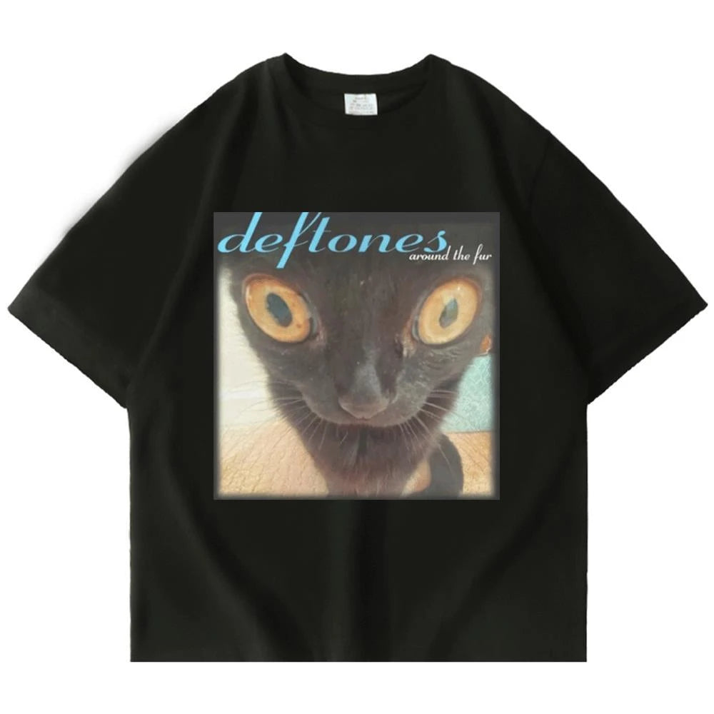 2026 Deftones Singer Band T Shirt Men Women Hip Hop Rock Unisex Short-sleeved Retro Street Y2K Casual Fashion Tops Clothing