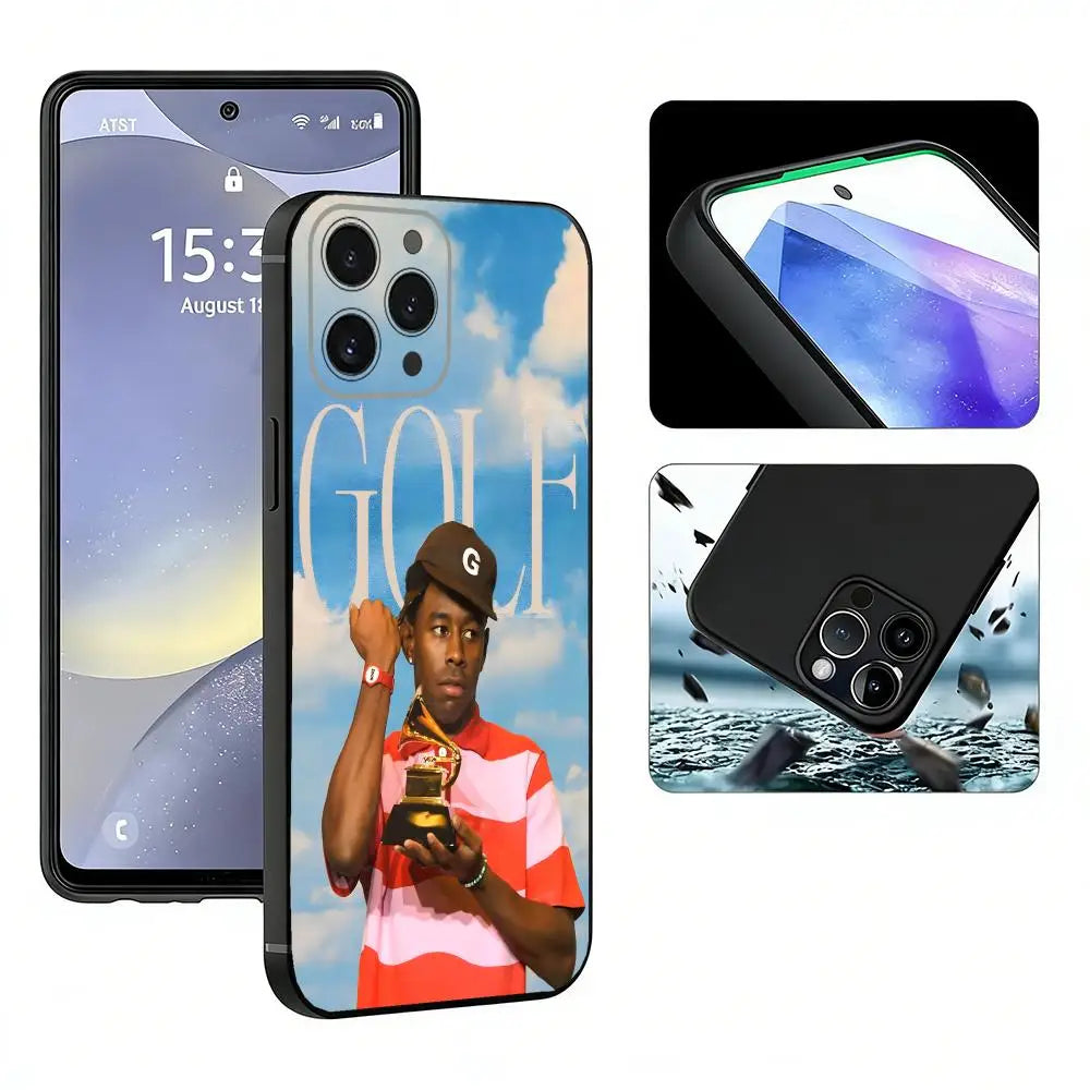Phone Case Compatible with Apple iPhone 13, 14, 15, 11, 12 Pro, XR, XS Max, SE TPU Phone Case S-Tyler the Creators