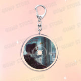 Popular Music CD Keychain for Accessories Singer Classic Album Cover Keyring Jewelry Fans Friends Gifts