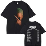 Rapper Frank Fashion Vintage Graphic T-shirts Men Women Ocean Hip Hop Trend T Shirts Blond  T-shirt Man Tshirt