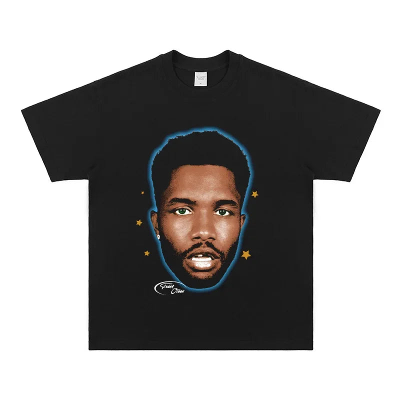 2025 Frank Ocean Rapper Hip Hop Blond Short Sleeve T-Shirt Men Cotton Streetwear Summer Women Fashion T Shirt Clothing Fans Gift