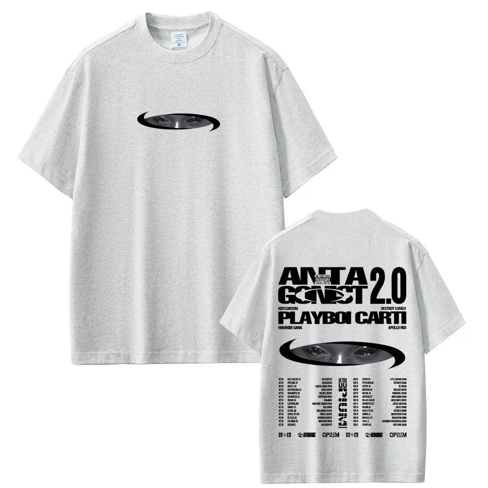 Rapper Playboi Carti I Am Music Merch T-shirt Destroy Lonely Ken Carson Homixide Gang Opium women men T-shirts  Retro T Shirts