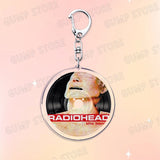 Popular Music CD Keychain for Accessories Singer Classic Album Cover Keyring Jewelry Fans Friends Gifts
