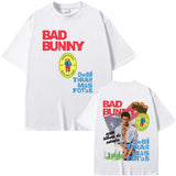 Rapper Bad Bunny DeBi TiRAR MaS FOToS DTMF 2026 Tour T Shirts Men Women Hip Hop Pop Music T-shirts Male Retro Oversized Tshirts