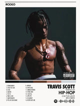 Hip Hop Rapper Singer T-Travis-SScott Music Album Cover Posters Prints Canvas Printing Wall Art Picture for Room Home Decor Gift